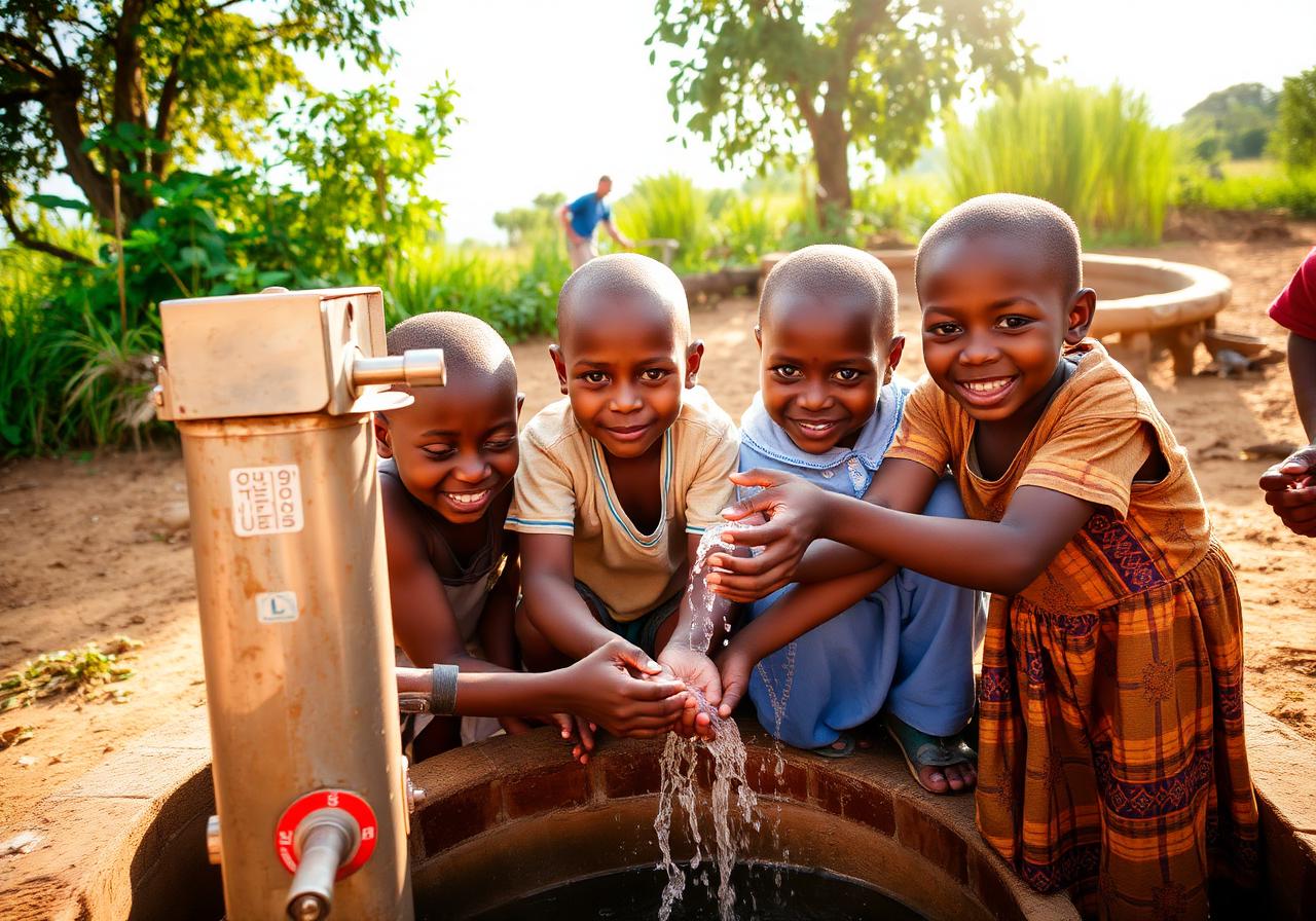 Clean water for Kasanje village.